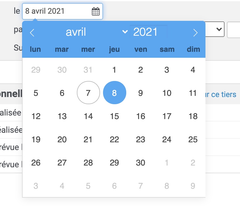 Un nouvel élément d’interface pour vos dates