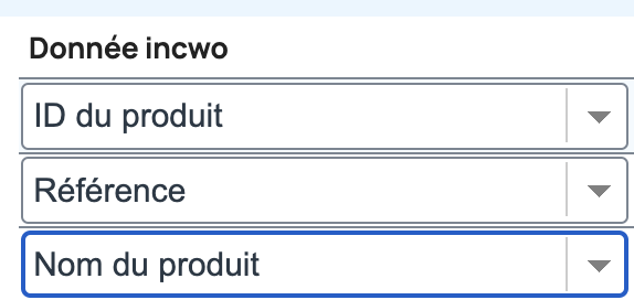 Certains champs sont nécessaire pour bien identifier l'article et le mettre à jour.