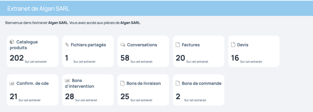 activer l'extranet