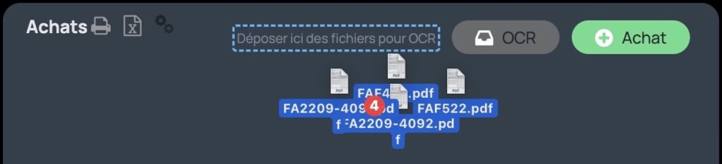 Import en masse des factures d'achat PDF